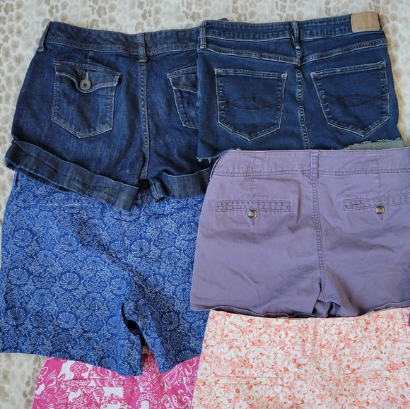 Lot 9 Sz 4 6 Shorts American Eagle Abercrombie Gap J Crew Banana Republic Jean - Picture 2 of 12